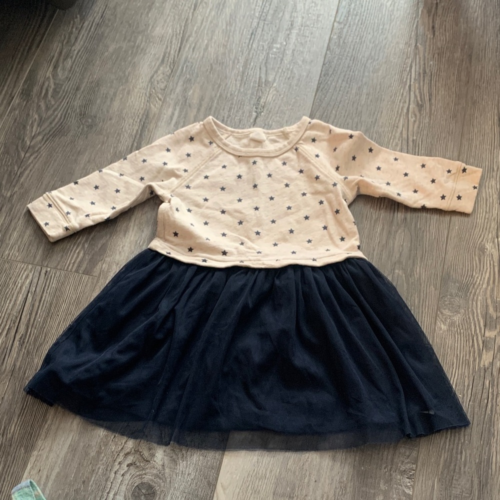 GAP Navy and Cream Starry Kids Dress